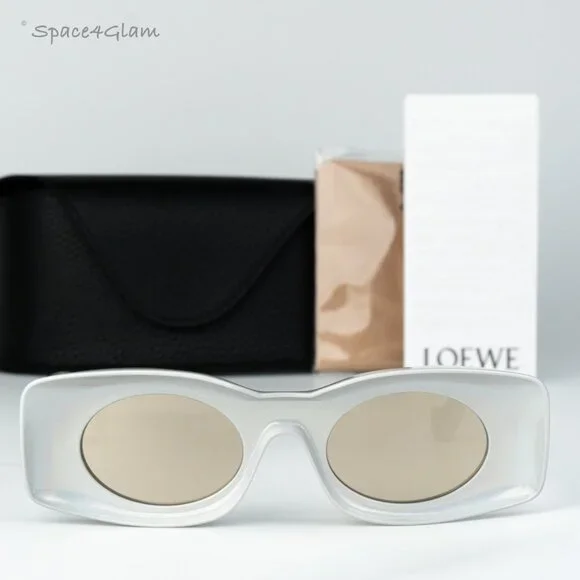 NEW LOEWE SILVER UNISEX SUNGLASSES LOEWE LW40033I 24C NEW LOEWE SUNGLASSES LW40033I 24C SILVER UNISEX EYEWEAR | eBay main image 4